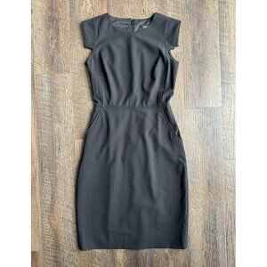 J Crew Black Wool Resume Sheath Dress, Size 00 (fits like Size 0) - NWT